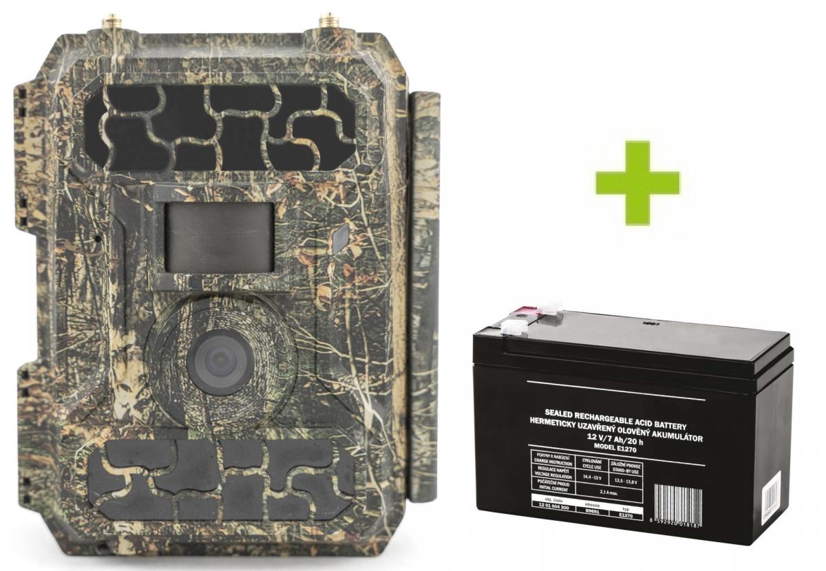 E-shop Fotopasca OXE Panther 4G, externý akumulátor a napájací kábel + 32GB SD karta, 12ks batérií a doprava ZADARMO!