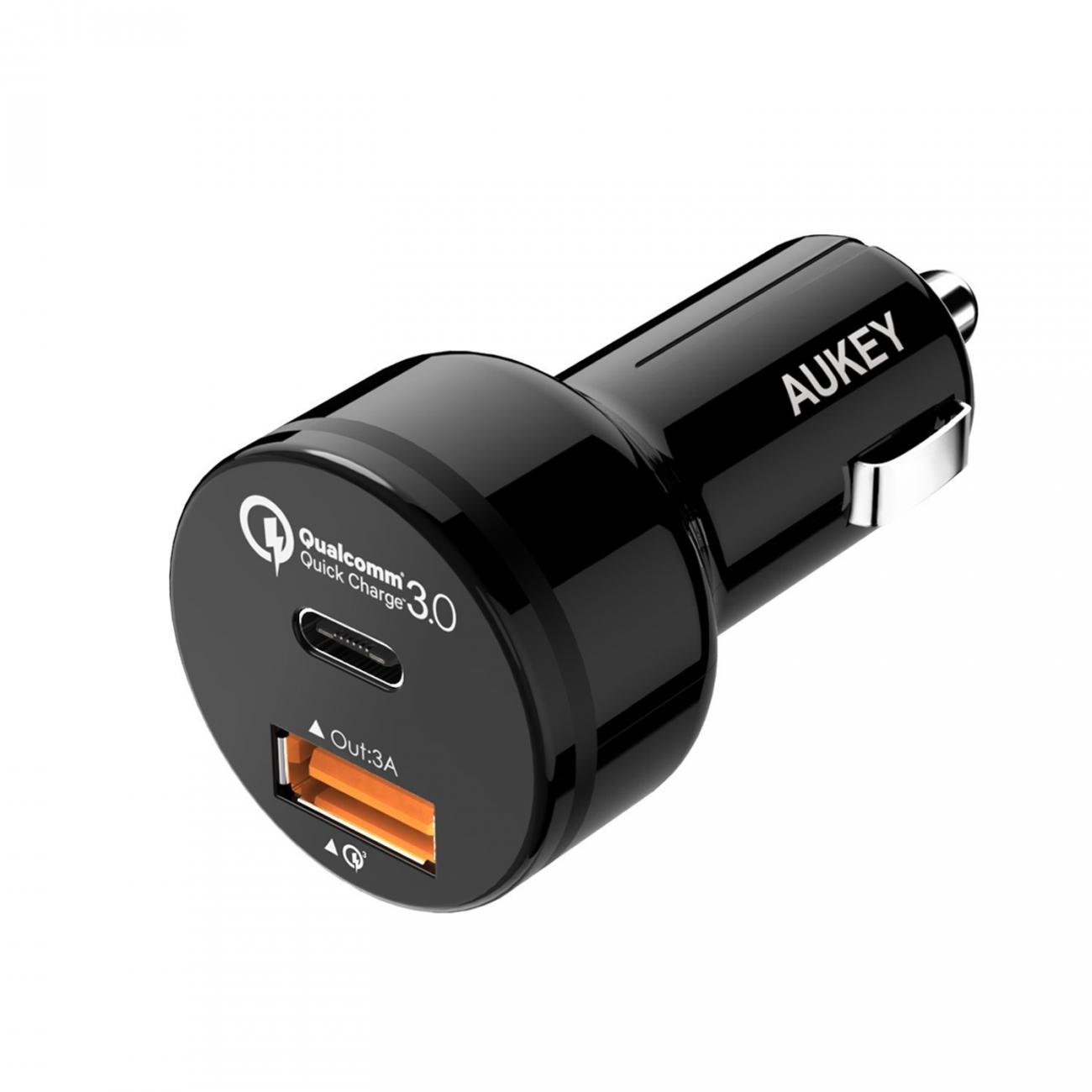 E-shop AUKEY USB-C Quick Charge 3.0 adaptér do auta - CC-Y1
