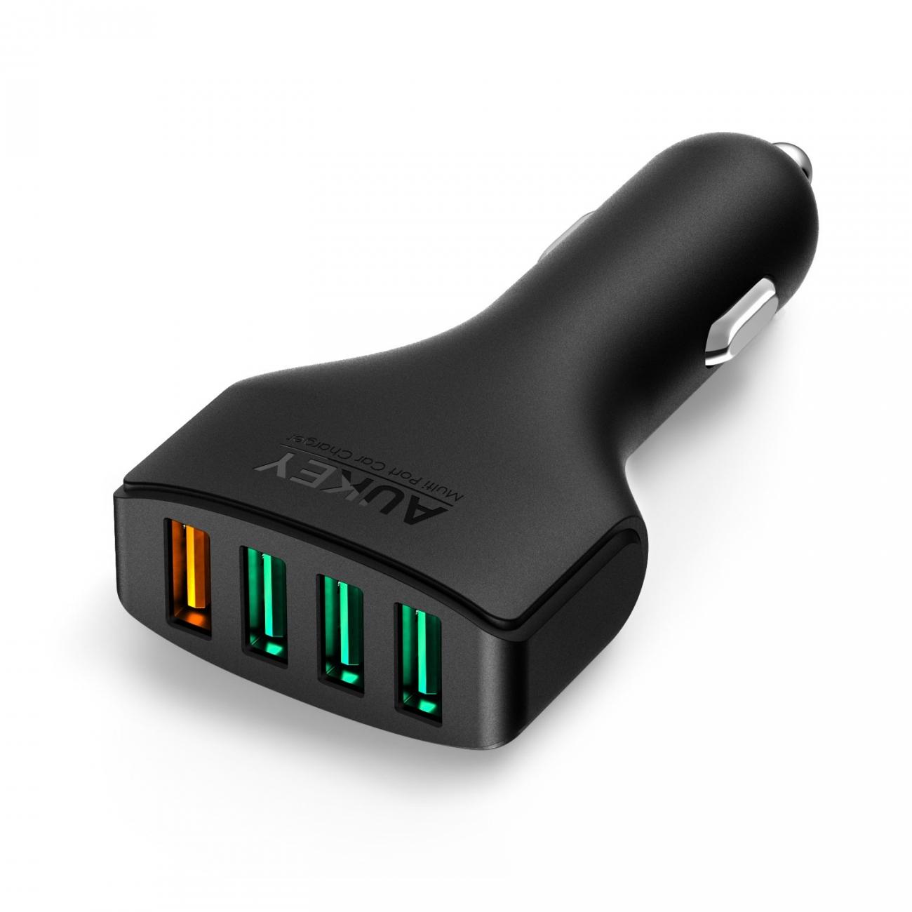 E-shop Auke USB adaptér do auta 4 porty quick charger CC-T9