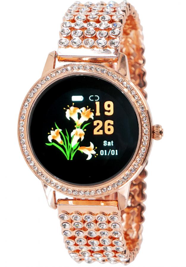 Levně OXE Smart Watch Stone LW20 - chytré hodinky, Rose Gold