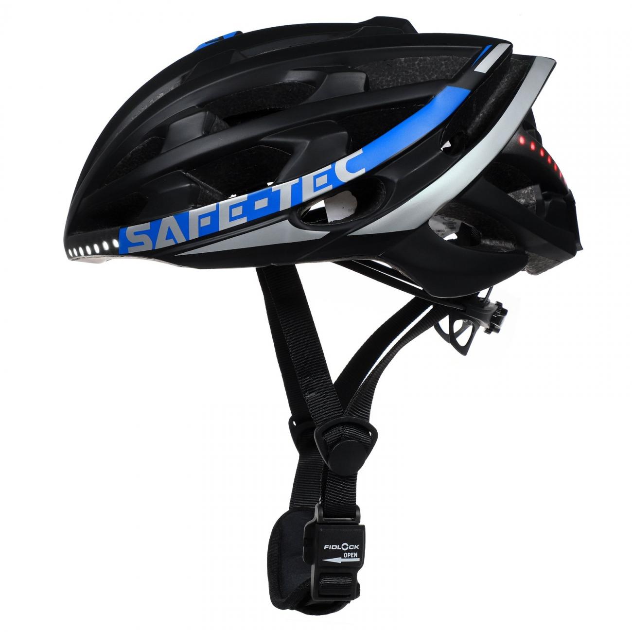 Levně Safe-Tec TYR 2 Black-Blue S (53cm - 55cm)