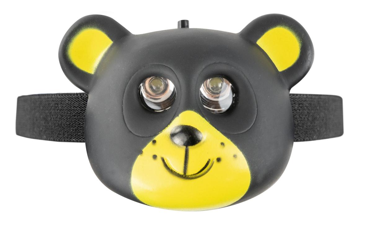 Levně OXE LED čelová svítilna, černý medvěd