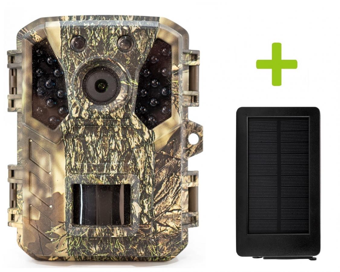 Levně Fotopast OXE Gepard II a solární panel + 32GB SD karta, 4ks baterií a doprava ZDARMA!
