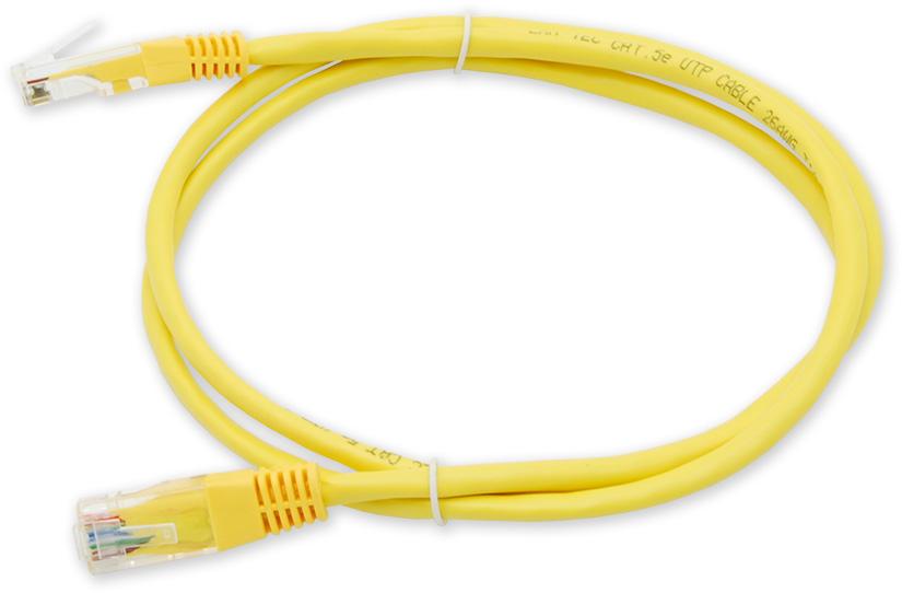 Levně PC-201 C5E UTP/1M - žlutá - propojovací (patch) kabel