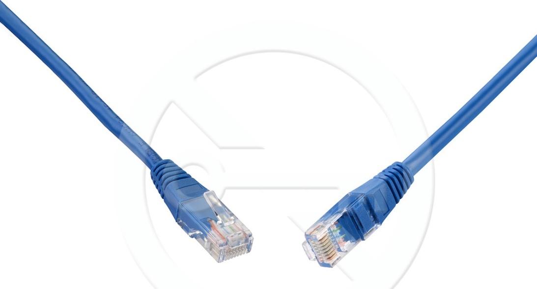 Levně C5E-155BU-0,5MB - patch kabel CAT5E UTP PVC, 0,5m