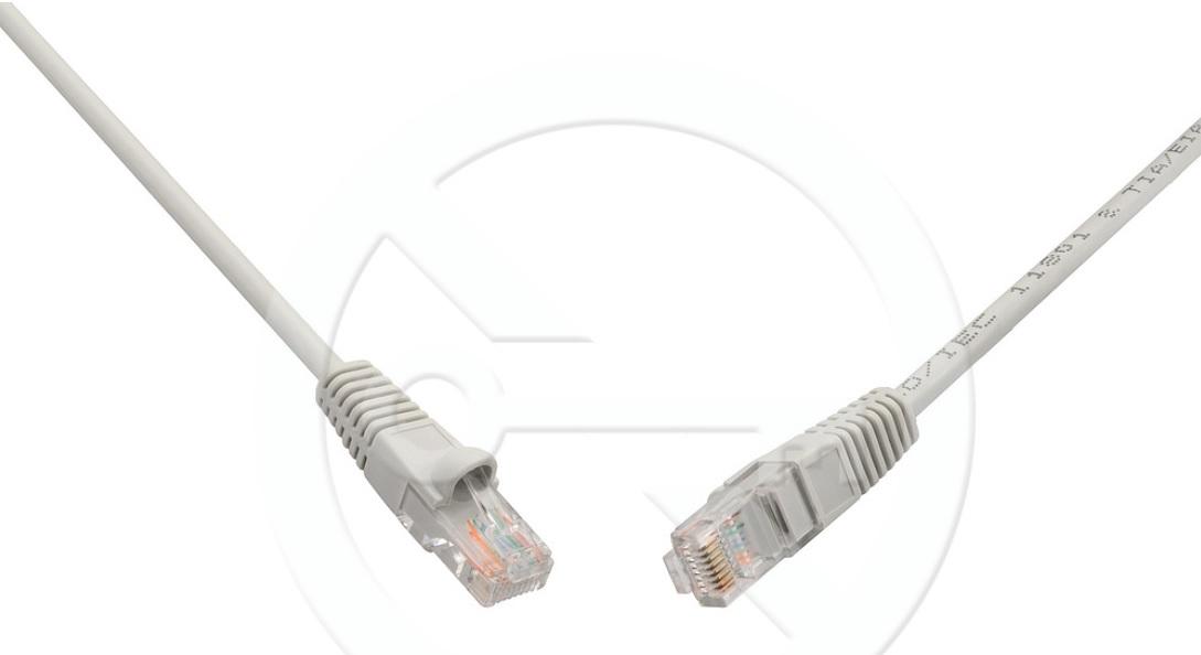 Levně C5E-114GY-0,5MB - patch kabel CAT5E UTP PVC, 0,5m
