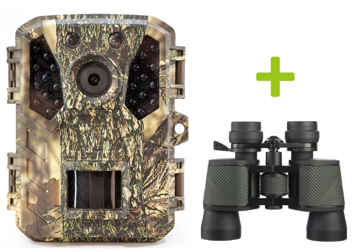 Levně Fotopast OXE Gepard II a klasický dalekohled FOMEI 7-21x40 ZCF Zoom + 32GB SD karta, 4ks baterií a doprava ZDARMA!