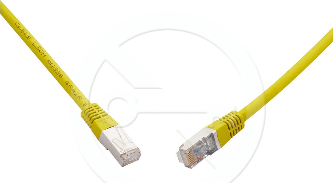 Levně C6A-315YE-20MB - patch kabel CAT6A SFTP LSOH, 20 m