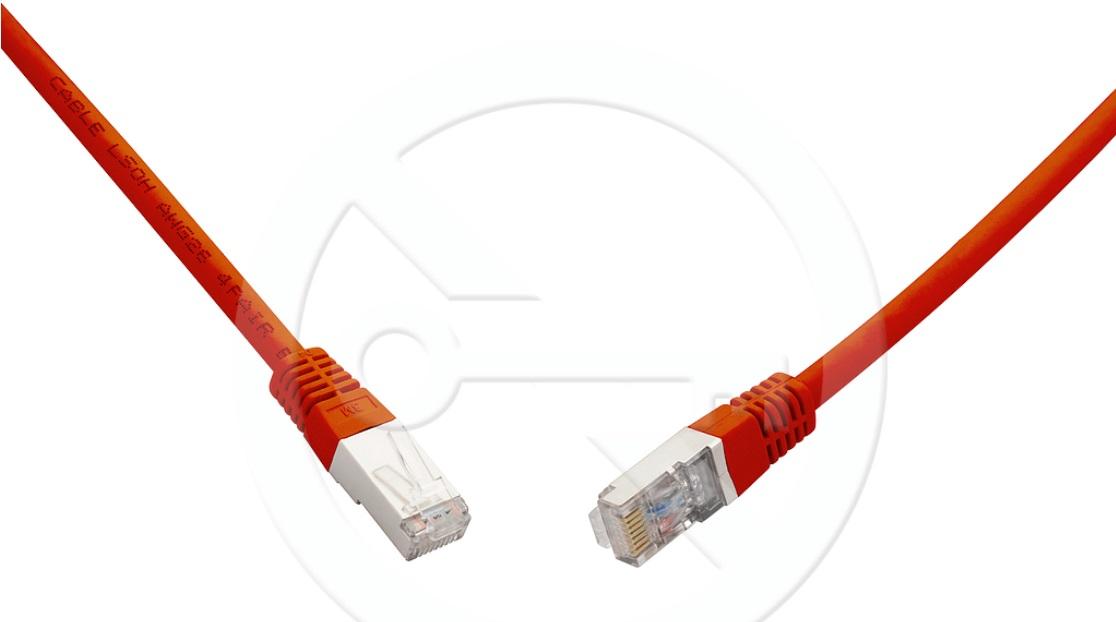 Levně C6A-315RD-10MB - patch kabel CAT6A SFTP LSOH, 10 m