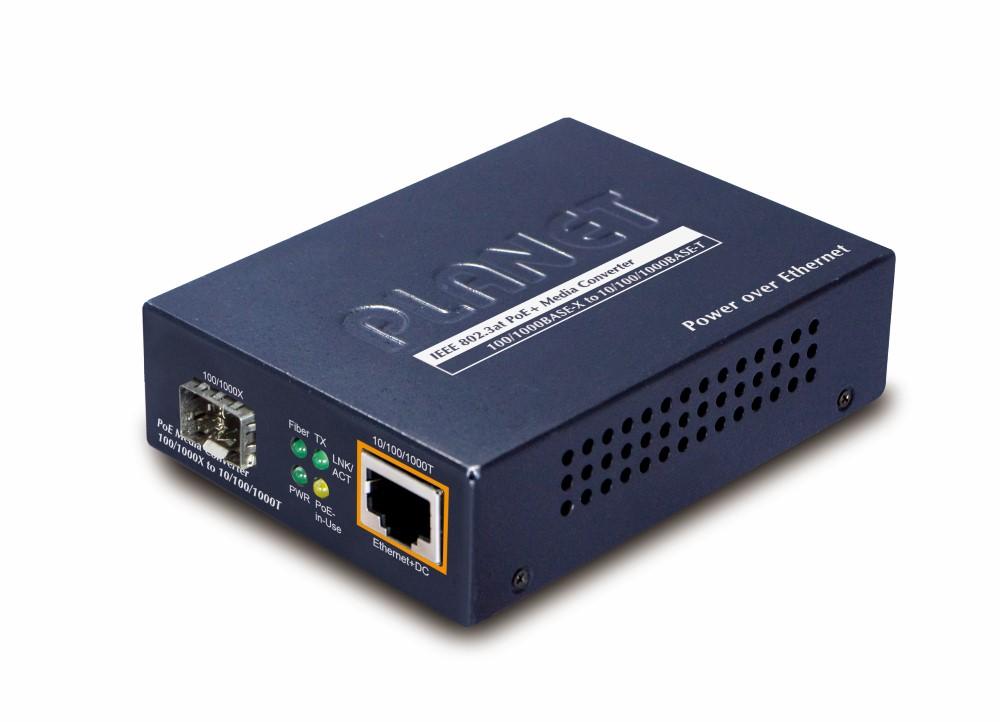 Levně GTP-805A - převodník 100/1000BASE-X na 10/100/1000BASE-T PoE