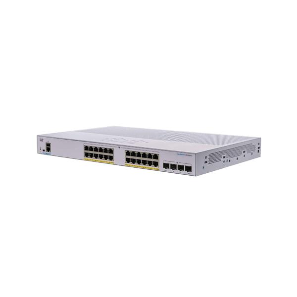 CBS350-24FP-4G-EU - 28portový gigabitový řízený switch (24 PoE+ rozpočet 370W; 4 Gigabit SFP) - EU