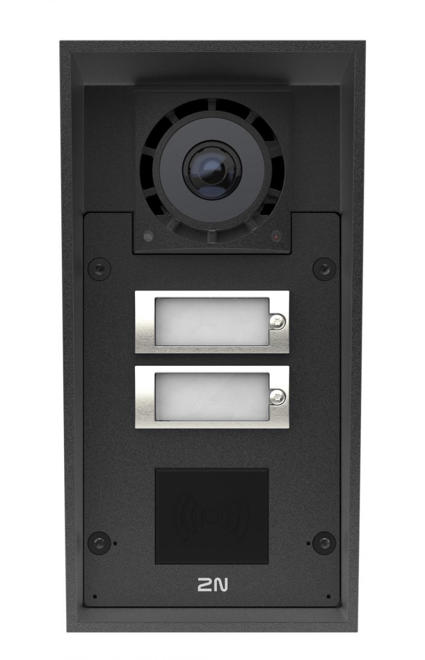 9151302CR - 2N IP Force 2.0 - 2 tlačítka, kamera, příprava pro čtečku