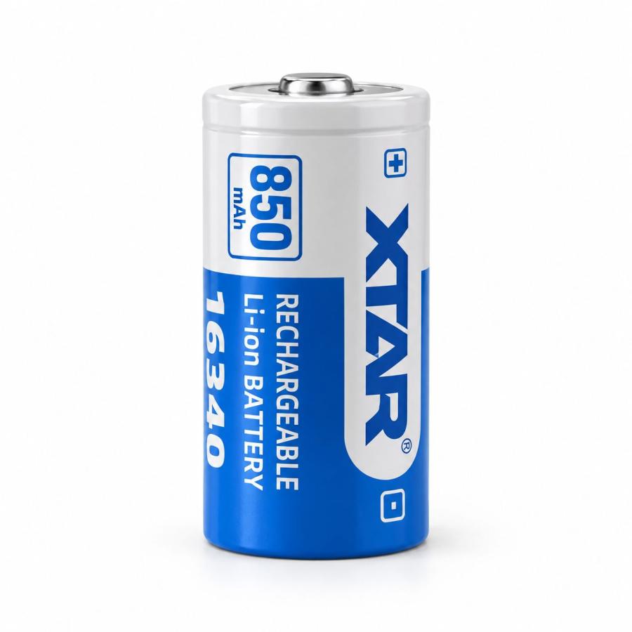 XTAR 16340 3,6 V 850 mAh 2,5 A nabíjecí Li-ion baterie