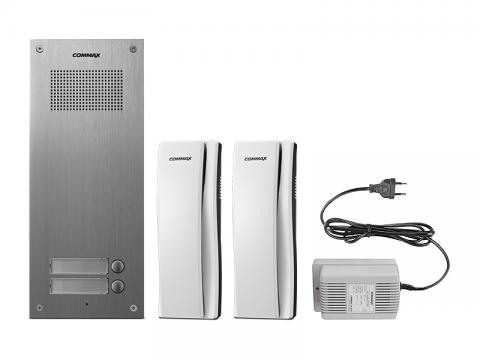 DR-2UM / DP-SS / RF-1A-komplet dom. telefoni za 2 uporabnika, sistem 4 + n
