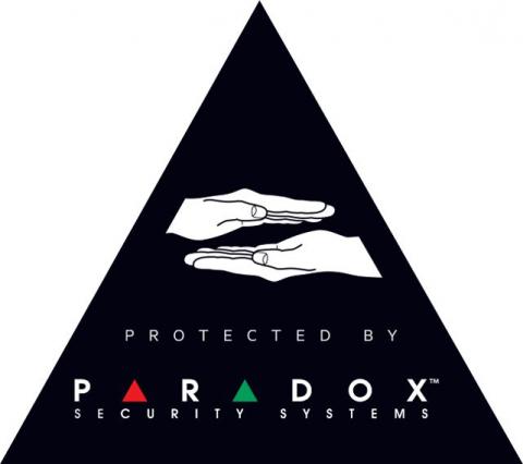 Aufkleber "PARADOX" schwarz - innen und außen