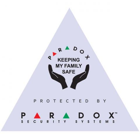 Naklejka "PARADOX" fioletowa - wewnątrz i na zewnątrz