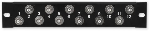 PP -142 BNC 12P - 10 "patch panel 1U, 12 BNC port