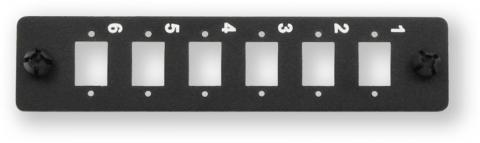 ORV front SC-006 - panel przedni na 6 złącz SC/LC/E2000