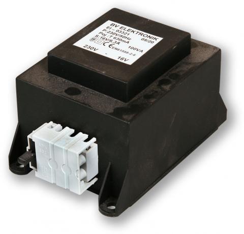 TRAFO PLAST 32V / 100VA - biztosítékkal és sorkapoccsal a PS -07 DUO -hoz alkalmas