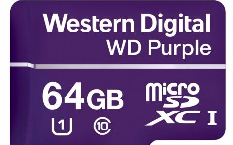 WDD064G1P0A - pomnilniška kartica MicroSDXC 64GB, WD vijolična