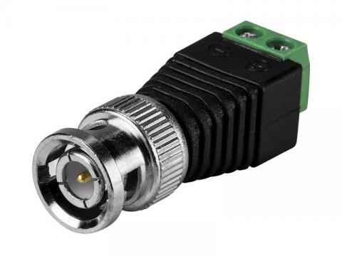BNC-13M - reduction of BNC connector on terminal block for 2 wires, male