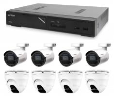 Комплект камери 1x AVTECH NVR AVH1109, 4x 2MPX IP Bullet камера AVTECH DGM2103SV и 4x 2MPX IP куполна камера AVTECH DGM2203SVSE
