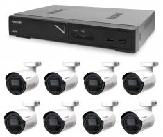 Комплект камери 1x AVTECH NVR AVH1109 и 8x 2MPX IP Bullet камера AVTECH DGM2103SV