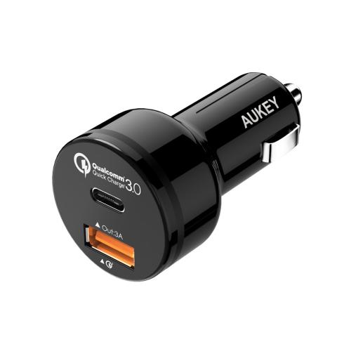 AUKEY USB-C Quick Charge 3.0 autós adapter - CC-Y1