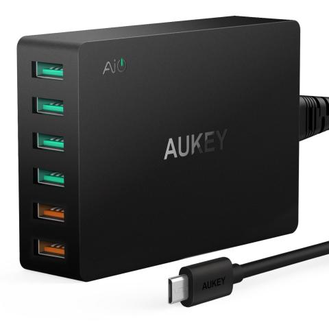 AUKEY USB 6 портово зарядно устройство W PA-T11
