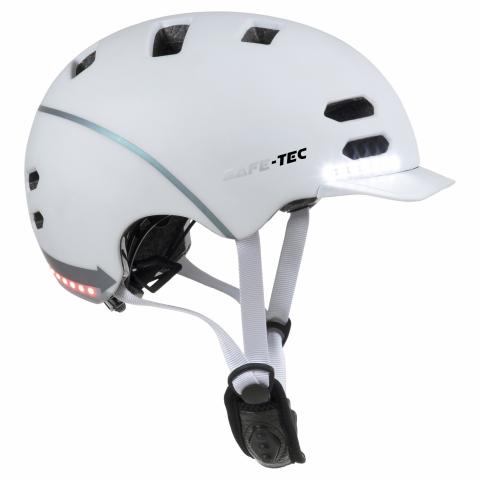 Safe -Tec SK8 White M (55cm - 58cm)