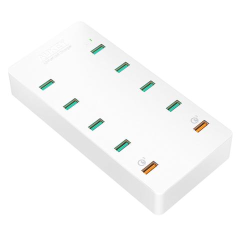 AUKEY 10-портова USB зарядна станция Quick Charge 3.0 PA-T8