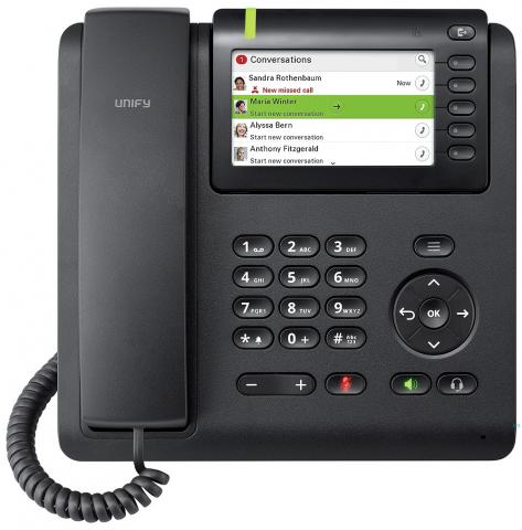 Siemens OpenScape Desk Phone CP600 - Tischtelefon, schwarz