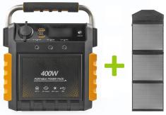 OXE Powerstation S400 and solar panel SP100W