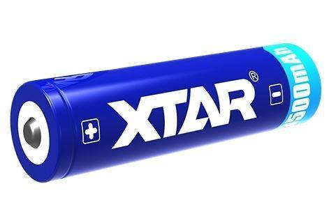 Baterija z zaščito Xtar 18650, 3500mAh Li-ion, 3.7V