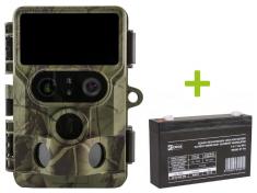 Wildkamera OXE Tarantula WiFi 4K, externer Akku 6V/7Ah und Stromkabel