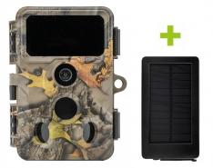 Hunting trail camera OXE WiFi Hunter RD3019 and solar panel