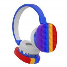 Oxe Bluetooth brezžične otroške slušalke Pop It, modre