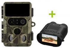Hunting Camera OXE Tarantula WiFi 4K and binocular night vision OXE DV29