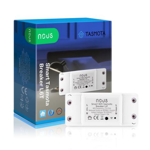 NOUS L6T WiFi Tasmota 1 Channel Switch