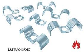 Příchytka P8 TWIN - dvojitá kovová příchytka na kabel 8mm