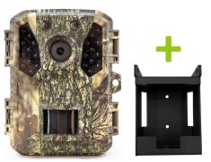 Hunting trail camera OXE Cheetah II and metal box