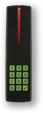 R915 - black - card reader with keys. INDOOR / OUTDOOR