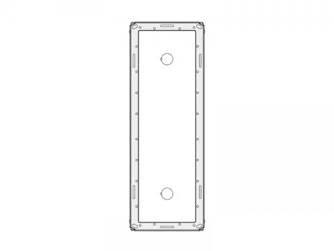 MA73 - flush mounting box 3 modules