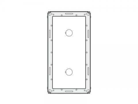 MA72 - cutie de montaj încastrat 2 module