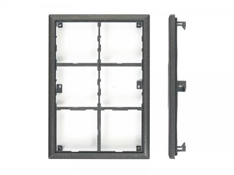 4FF 127 16.2 - rám 6 modulov, KARAT, strieborná