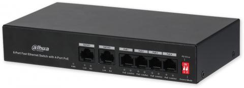 PFS3006-4ET-36 - PoE prekidač 6/4, 4x PoE/2x LAN, 36W