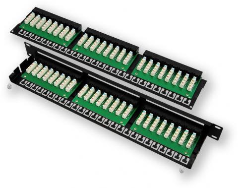 PP-126 48P/C5E - patch panel 19" 1U, 48 portów C5E