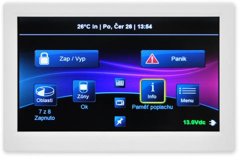 TM70 - barevná grafická dotyková klávesnice