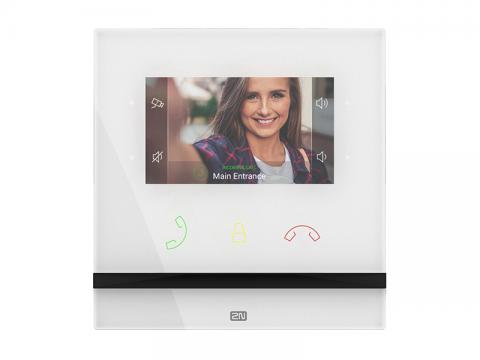 91378501WH - Indoor Compact bílý - odpovídací video jednotka, LCD 4,3