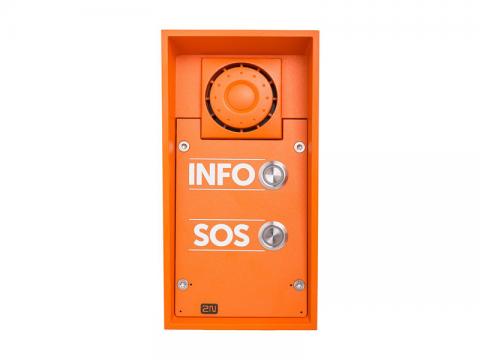 9152102W - IP Safety 2 tlačítka INFO SOS, 10W reproduktor.